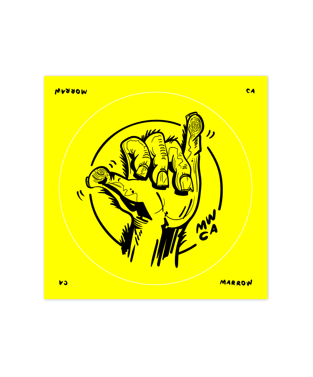 Gross Shaka kiss cut sticker