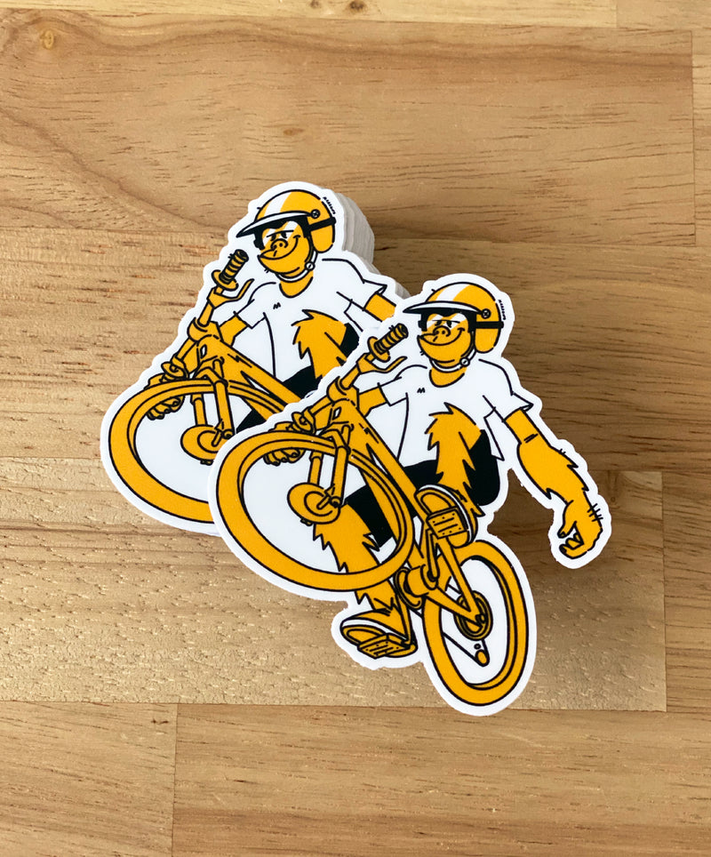 Monkey Wheelie sticker