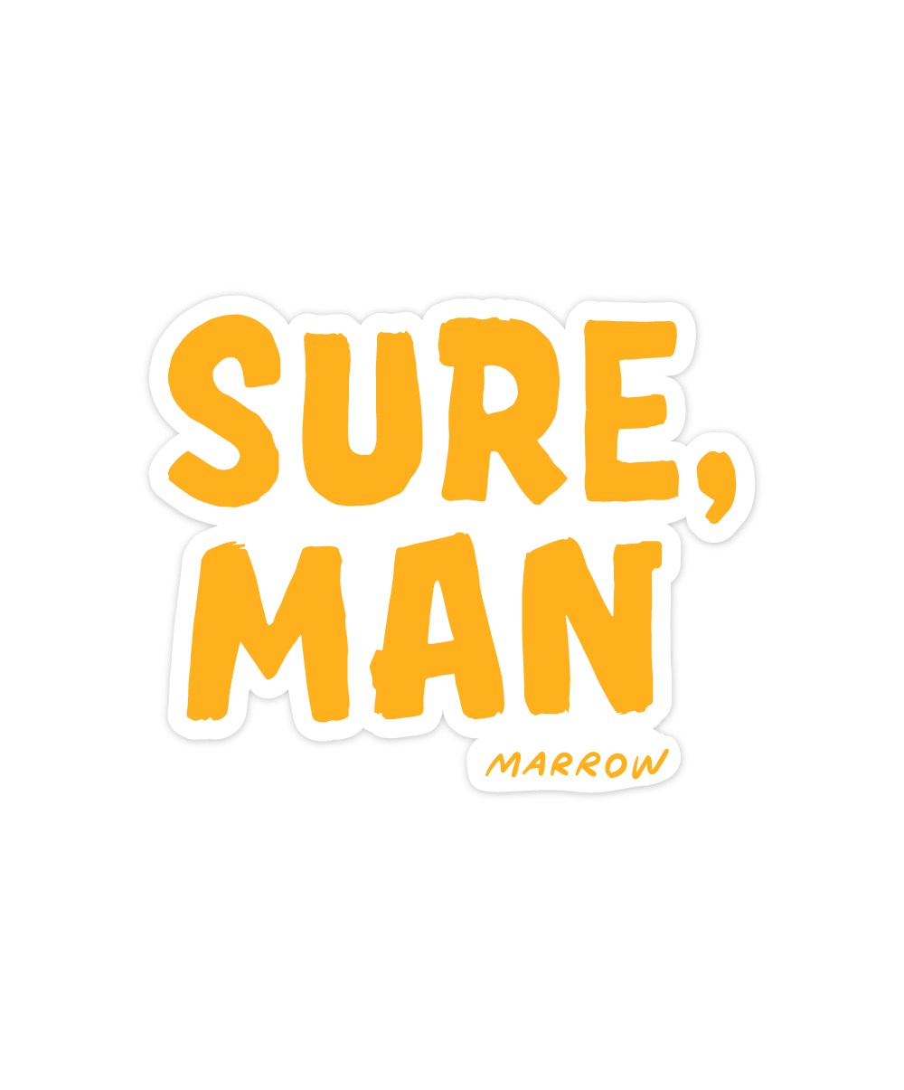Sure, Man sticker