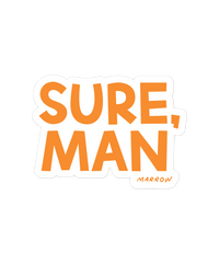 Sure, Man sticker