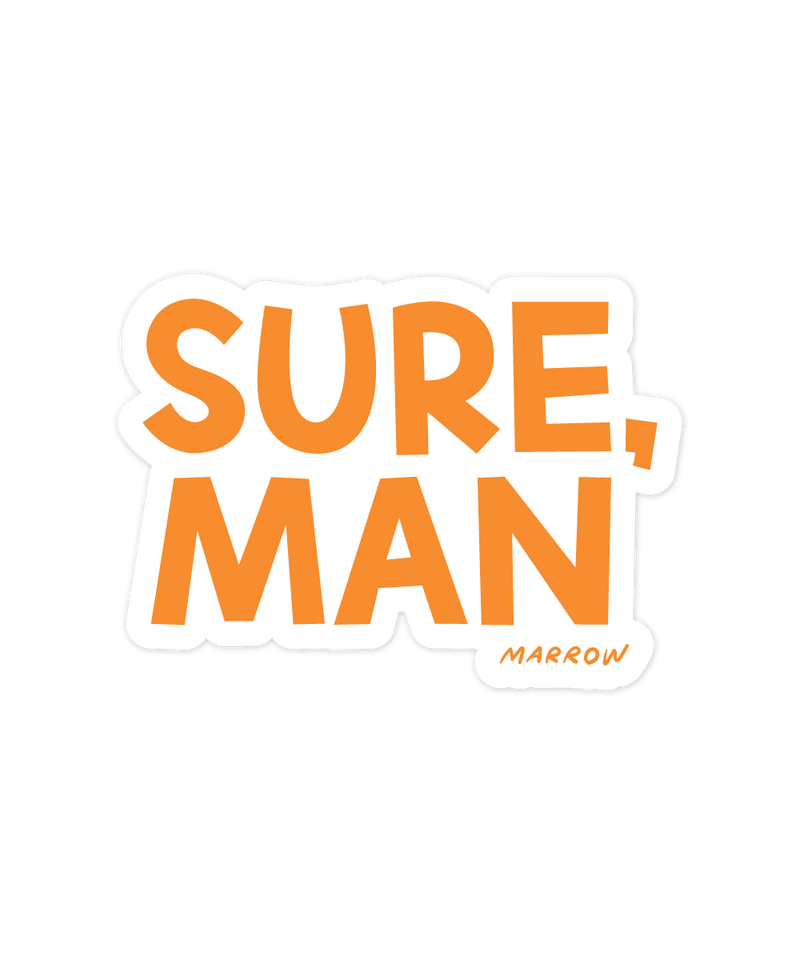 Sure, Man sticker