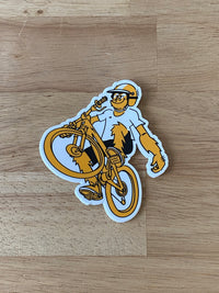 Monkey Wheelie sticker