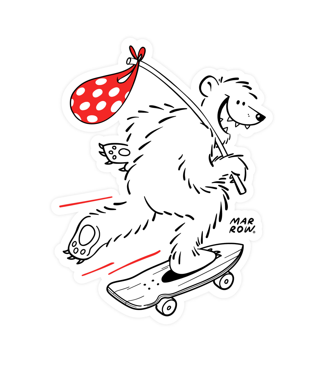 Bear Footed sticker