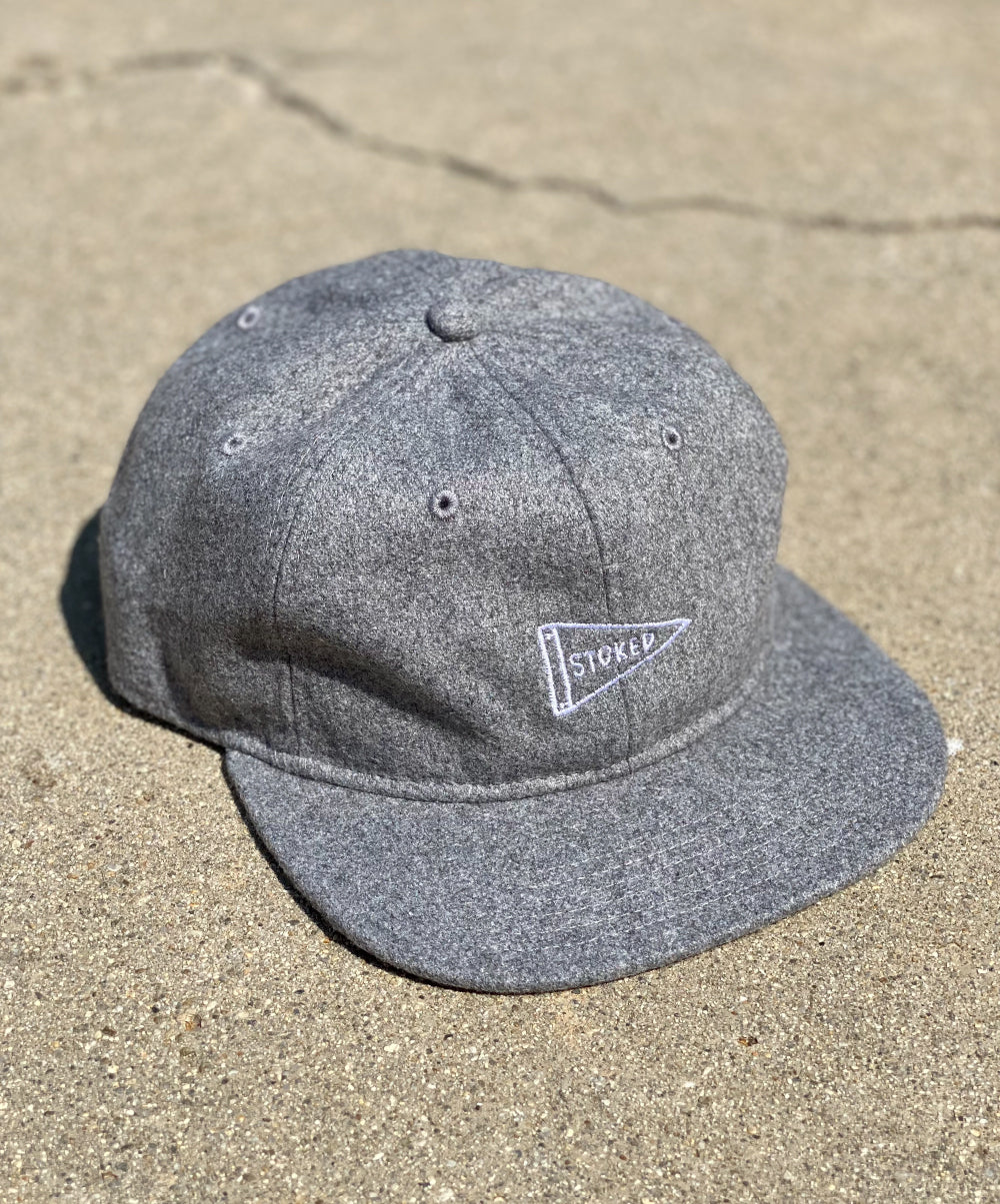Stoked Grey Wool Cap Premium