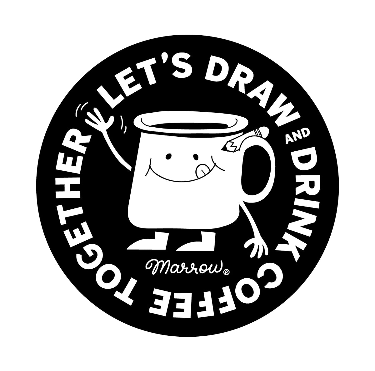Drink and Draw drink coaster