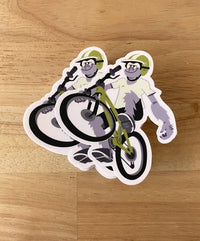 Monkey Wheelie sticker
