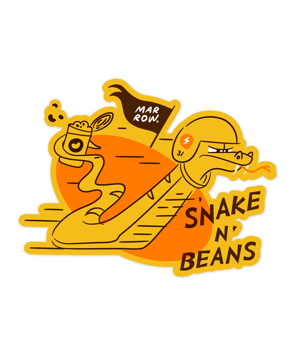 Snake N’ Beans sticker